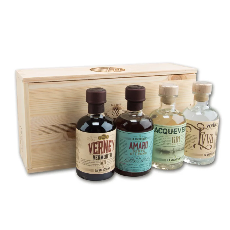 Jetzt Kaufen LA VALDOTAINE Premium Brands Box Kräuterlikör/Gin/Vodka/Vermouth