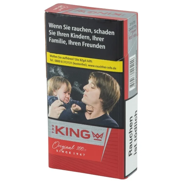 KING Original Red 100's Long Size Zigaretten Solange Der Vorrat Reicht