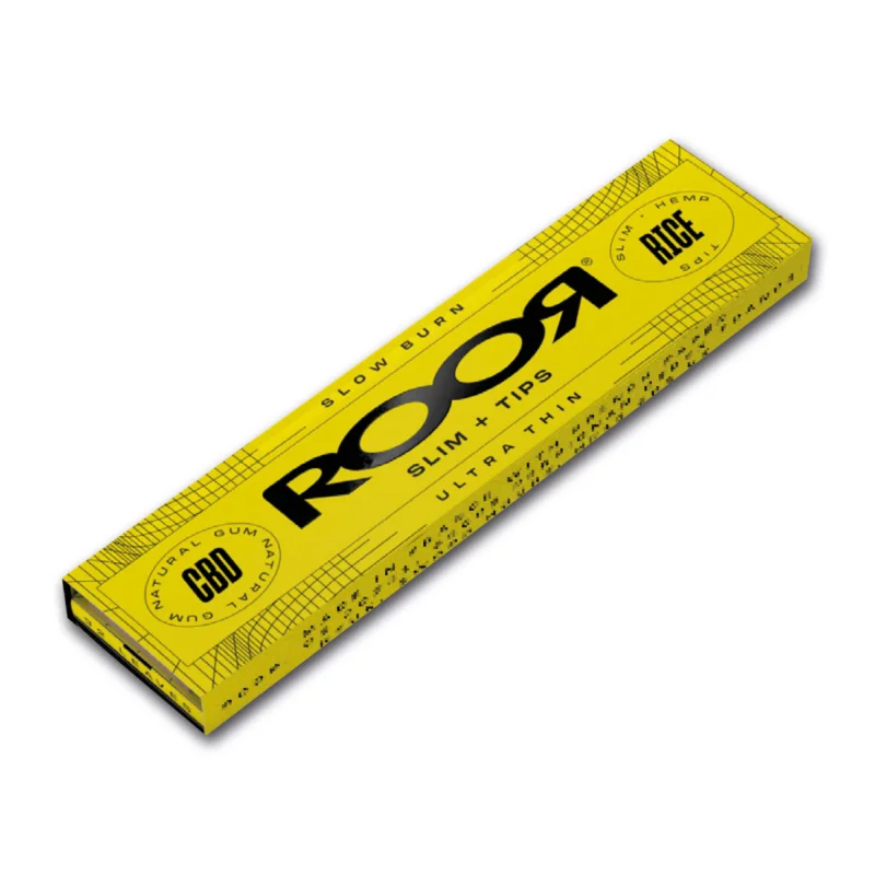 ROOR Rice Slim + Tips(Naturkautschuk Infundiert mit CBD) Neue Kollektion