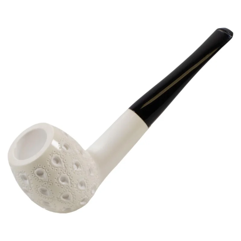 Sale Meerschaumpfeife Block Apple graviert Large