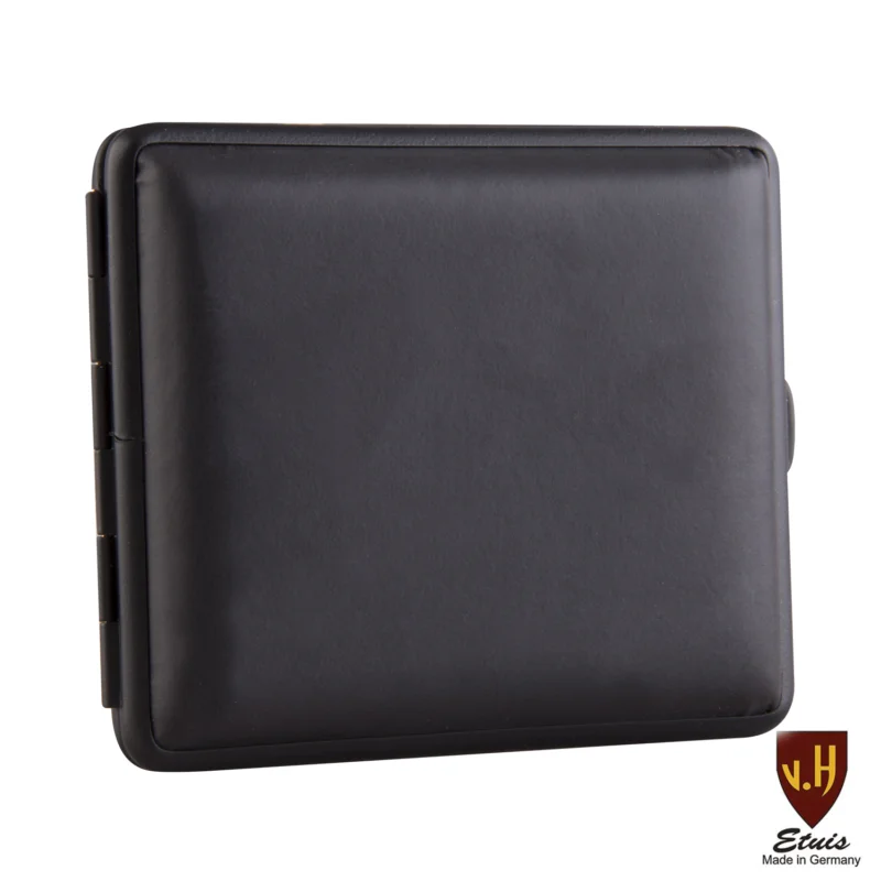 Top-Angebot Zigarettenetui Kunstleder VH 18er King Size schwarz mit Gummizug