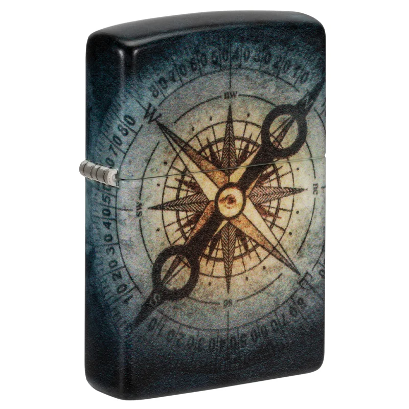 Ausverkauf ZIPPO schwarz matt Compass Ghost Design 60006593
