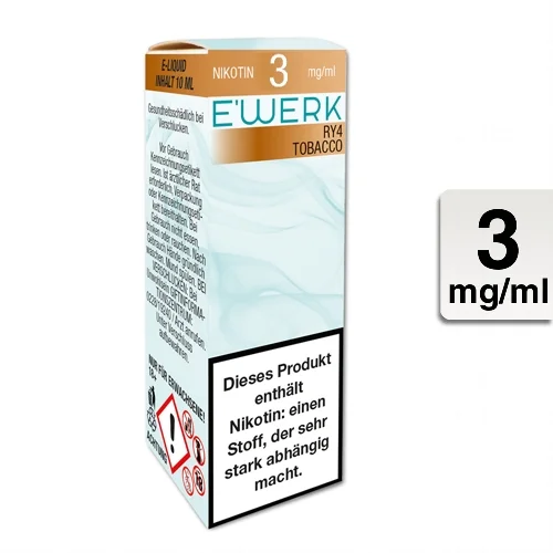 Neue Kollektion E-Liquid E'WERK 7 Mix 3 mg (Tobacco)