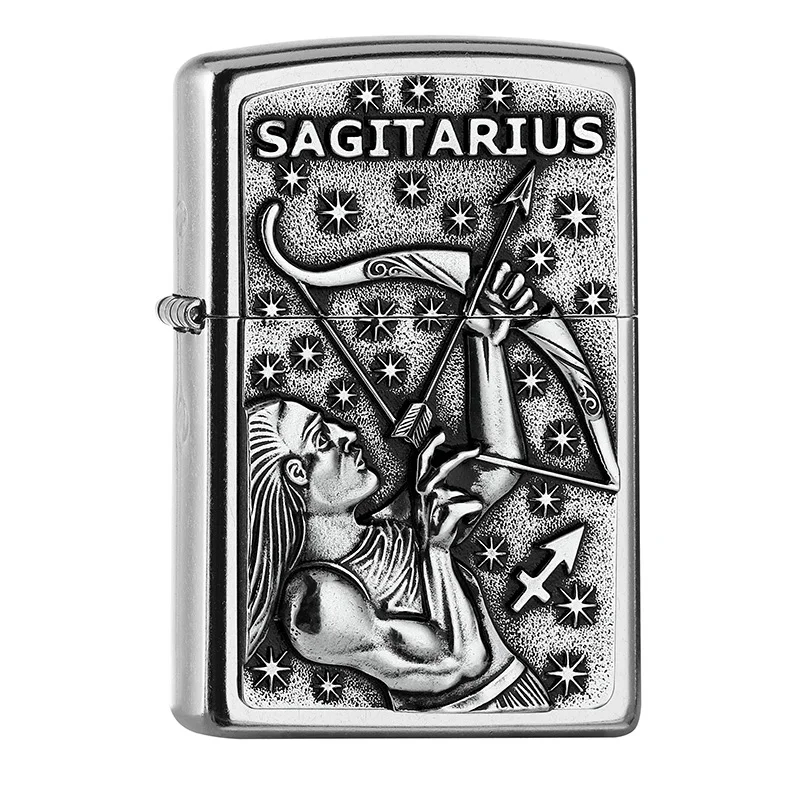 Jetzt Bestellen ZIPPO Street chrom Sagitarius Emblem Tierkreiszeichen 2006505