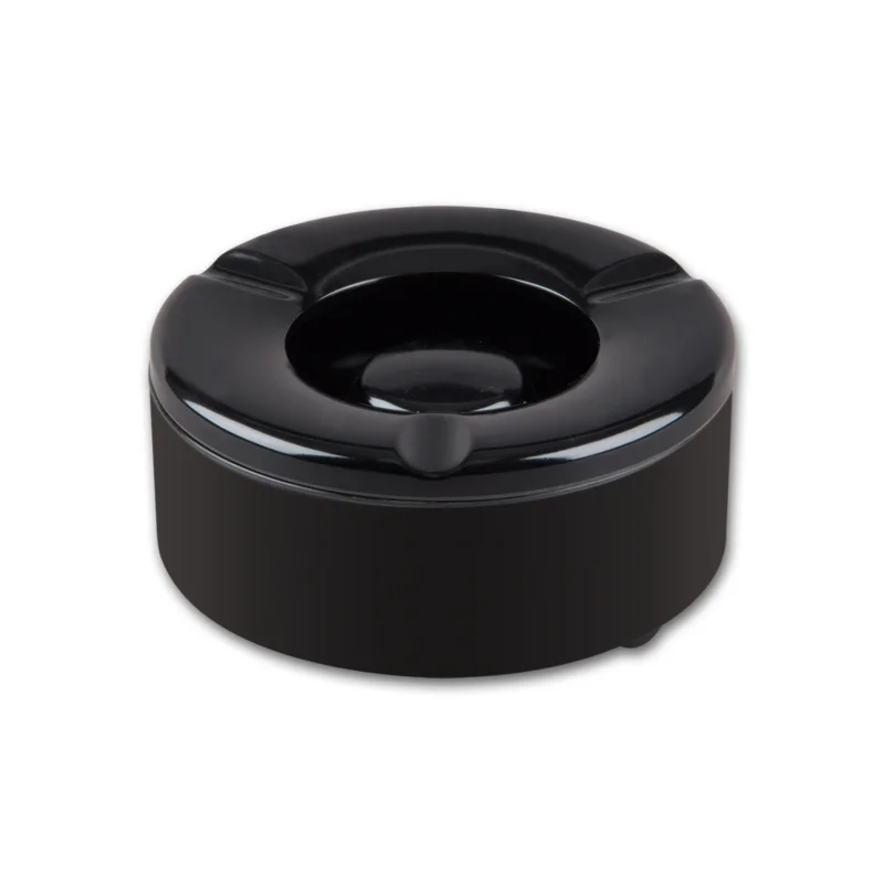 Saisonangebot Windascher Melamin rund schwarz Ø 10cm 4,5 cm hoch 4 Ablagen