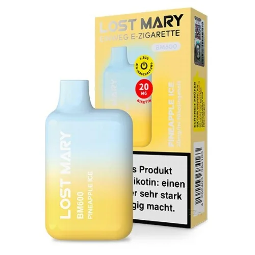 Finale Aktion LOST MARY Einweg CP Pineapple Ice 20 mg 600 Züge