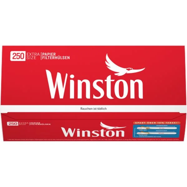 Sonderangebot Winston Extra 250 Papier Filterhülsen 10.000 Stück
