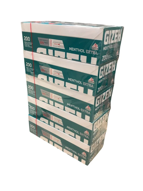 GIZEH Menthol Extra Hülsen 1.000 Stück Rabatt