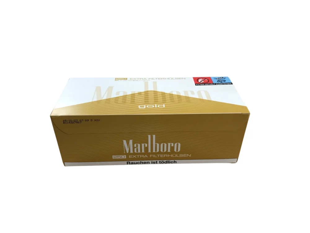 Kostenloser Versand Marlboro Extra Gold Hülsen 250 Stück