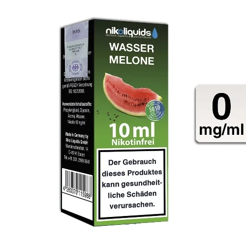 Meistverkauft Nikoliquids Wassermelone 50 PG / 50 VG 0mg