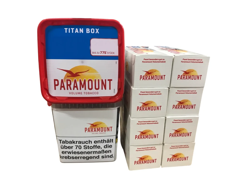 Neu 2x PARAMOUNT Eimer 315g + 2000 PARAMOUNT Hülsen