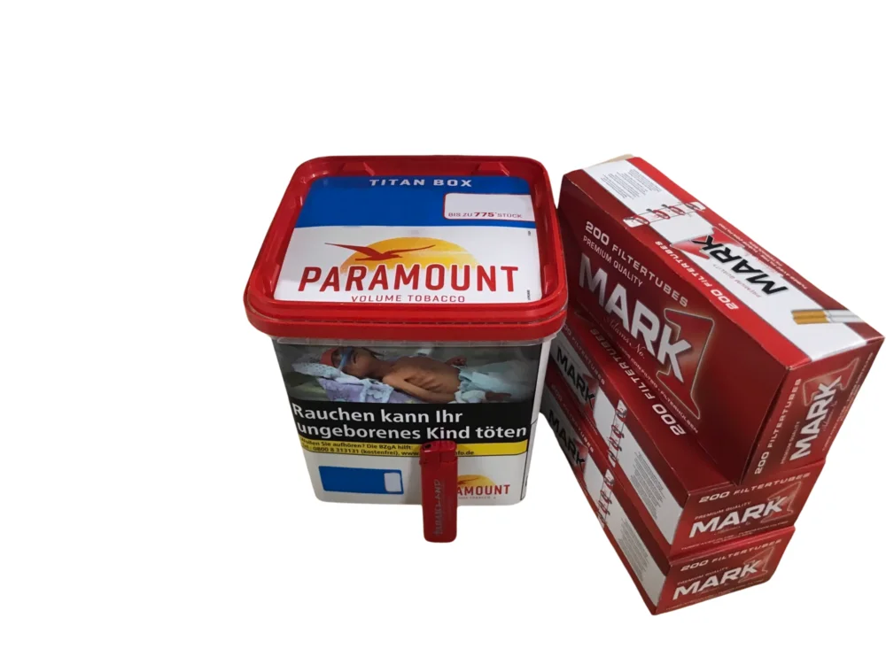 PARAMOUNT 315g + 600 Mark1 Hülsen + Feuerzeug Günstig