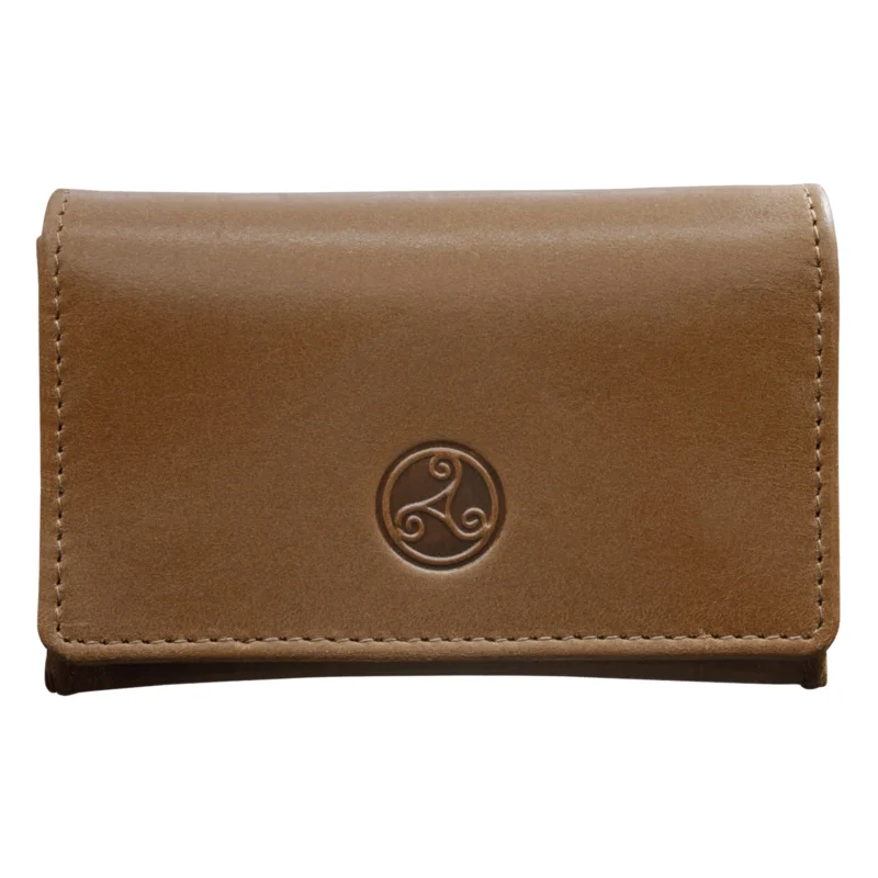 Markenware Tabak-Stellbeutel Leder RATTRAYïS Whisky braungold klein