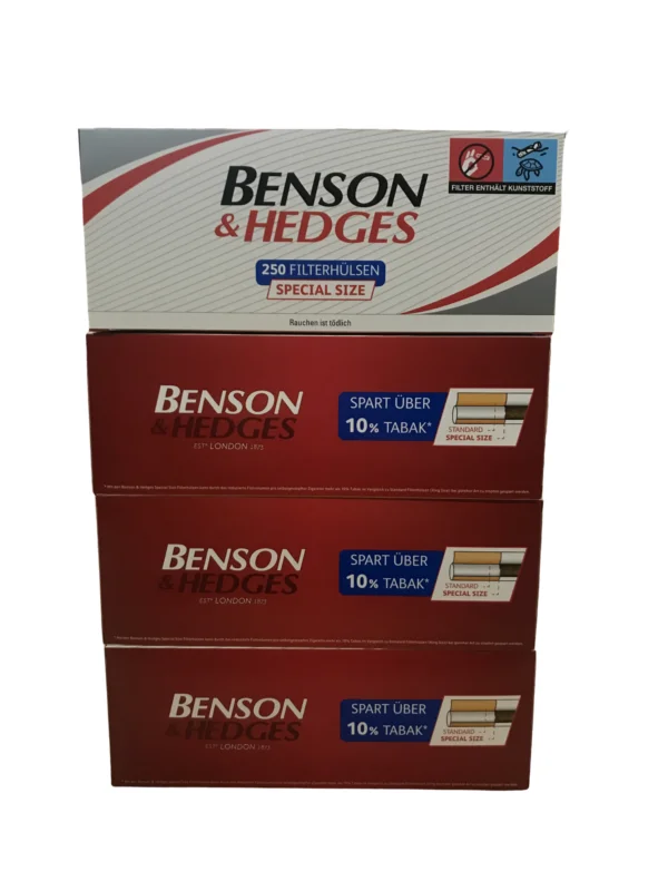 Rabatt BENSON & HEDGES Special Size 1000 Hülsen Gebinde