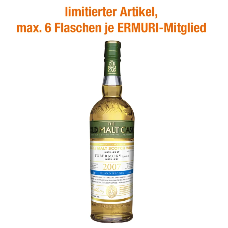 Echt THE OLD MALT CASK Tobermory 50% Vol.