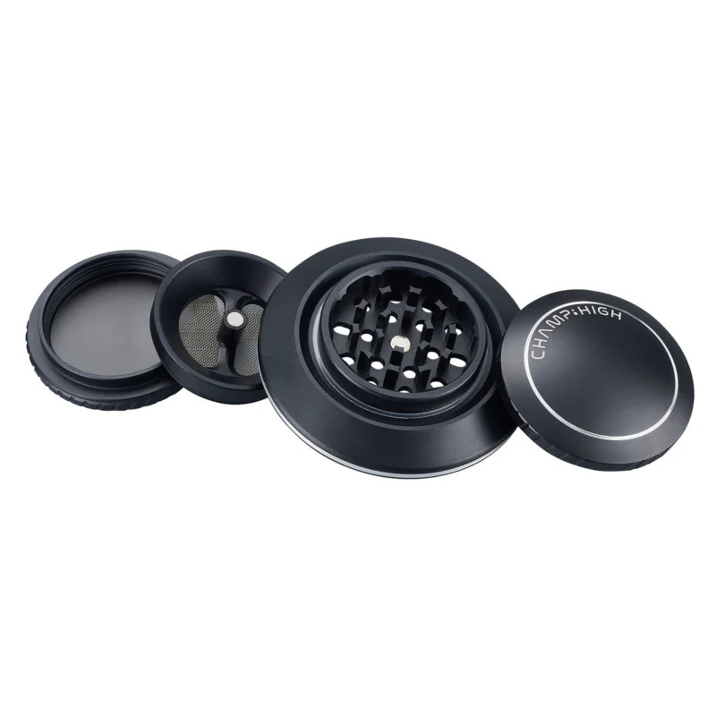Direktkauf Grinder CHAMP HIGH Ufo schwarz 4-tlg Ø 80 mm