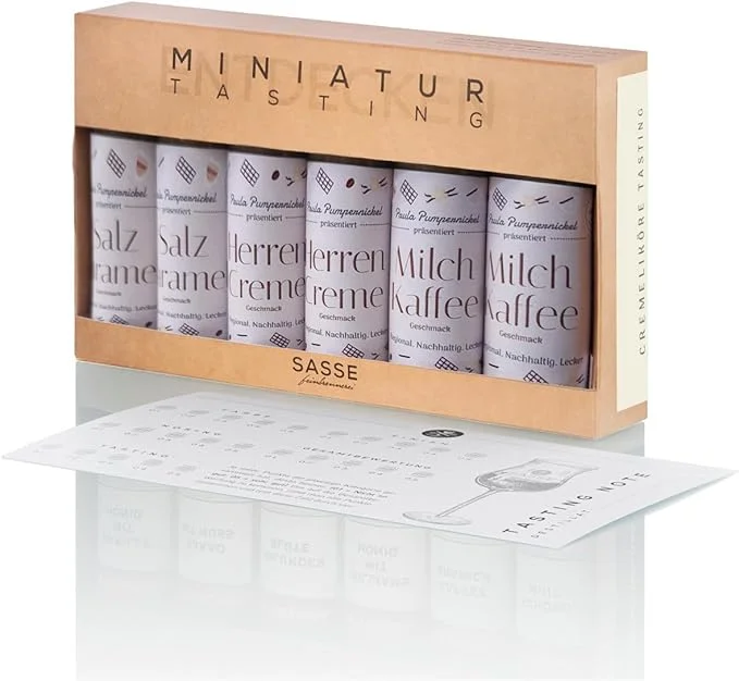 Schnäppchen Pumpernickel" – 6x Premium Spirituosen Probier-Set aus Münsterland – Edle Likör-Auswahl im Geschenkset – Tasting & Geschenkidee