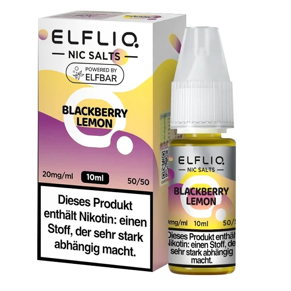 Saisonangebot Nikotinsalz ELFBAR Elfliq Blackberry Lemon 20mg