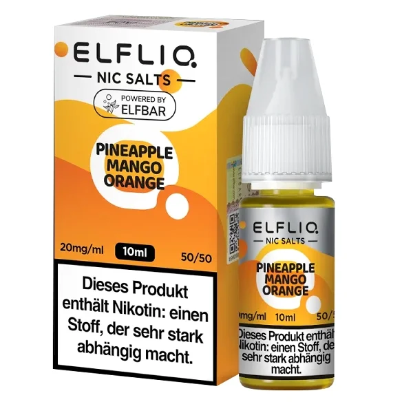 Jetzt Bestellen Nikotinsalz ELFBAR Elfliq Pineapple Mango Orange 20mg