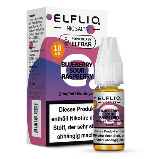Nikotinsalz ELFBAR Elfliq Blueberry Sour Raspberry 10mg Kracherpreis