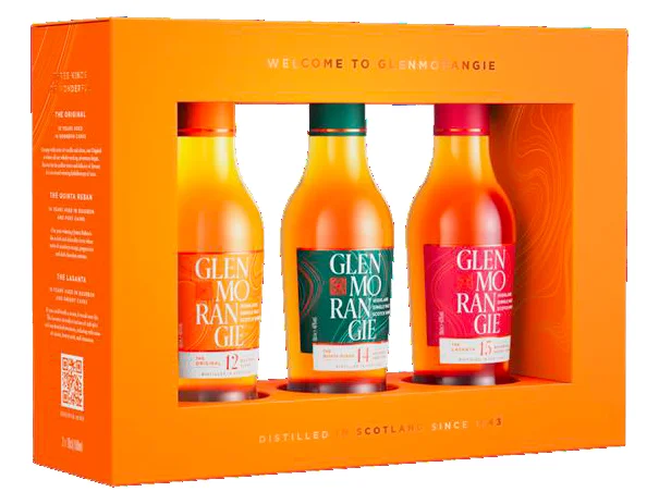 Bestseller GLENMORANGIE Tasting Set 43 % Vol. 3 x 100 ml 12/14/15 Jahre