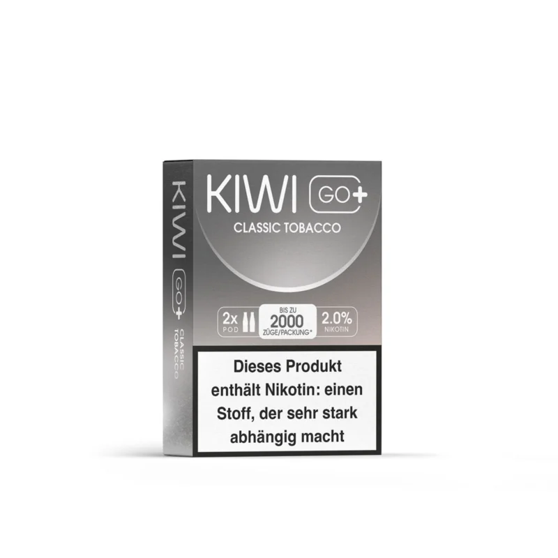 Garantierte Lieferung 5+1 AKTION | 6 x Kiwi GO+ Pods - Classic Tobacco 20mg(2er-Pack)