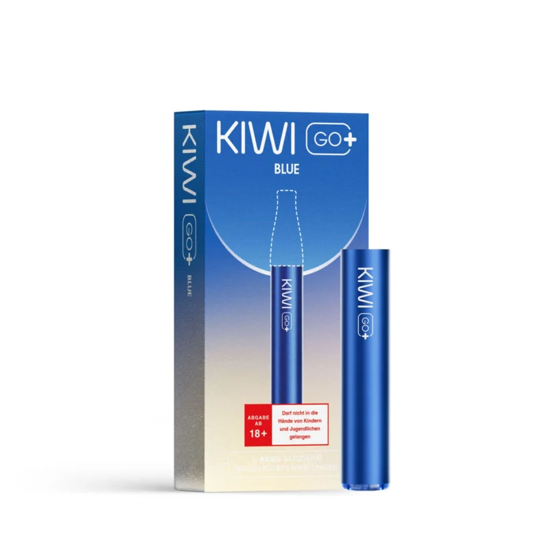 Zertifiziert 1+1 | 1x Kiwi Go+ Plus Device Blue + 1x Kiwi Go Plus Pods Caramel Tobacco 20mg(2er Pack)