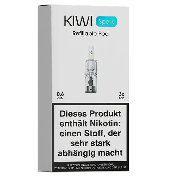 KIWI Spark Leerpod 0,8 Ohm 3 Pods Beliebt