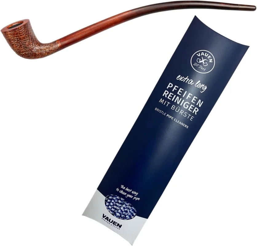 Preis Gesenkt VAUEN Auenland The Shire Berwin Pfeife - sandgestrahlt Premium Set + 50x Vauen extra long Pfeifenreiniger mit Bürste
