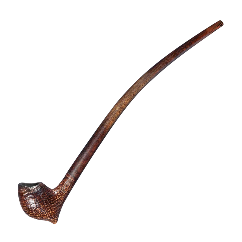 Sonderaktion Auenland Pfeife Almar sandgestrahlt 33cm Markenqualität von VAUEN Bruyreholz, Stiel Buchenholz braun
