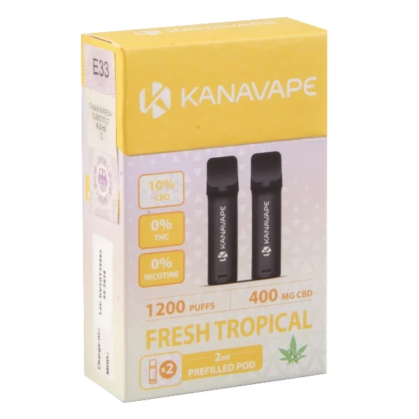 KANAVAPE Fresh Tropical 10% CBD 2 Pods Bestpreis