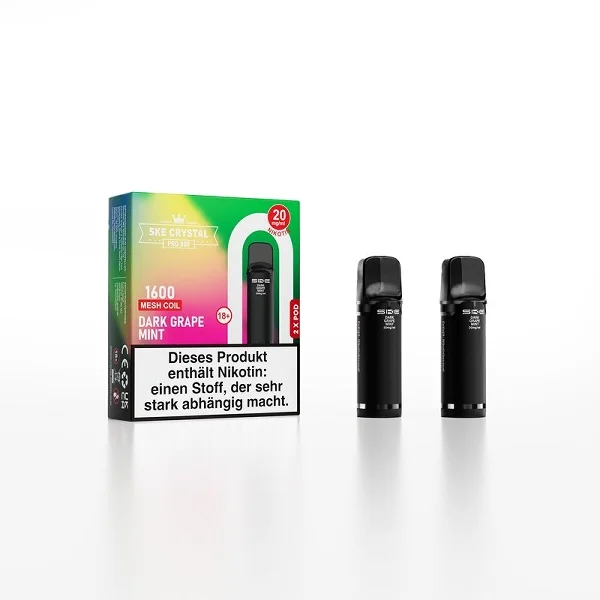 SKE Crystal 800 Pro Dark Grape Mint 20mg 2 Pods Must-Have