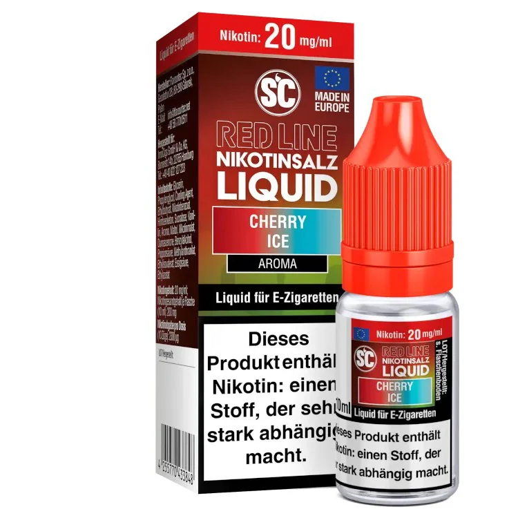 Billig E-Liquid Nikotinsalz SC Red Line Cherry Ice 20mg