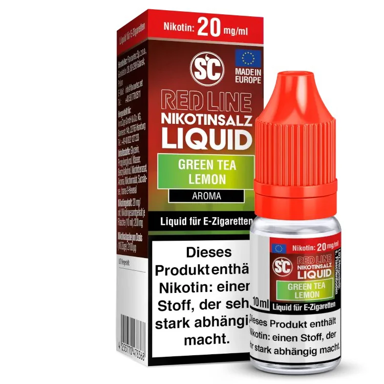 E-Liquid Nikotinsalz SC Red Line Green Tea Lemon 20mg Jetzt Kaufen
