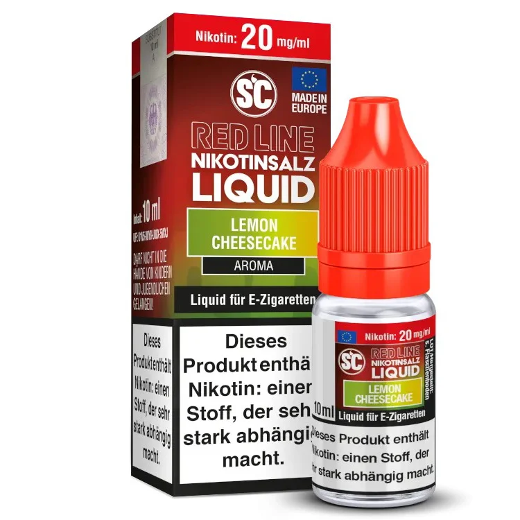 Geprüft E-Liquid Nikotinsalz SC Red Line Lemon Cheesecake 20mg