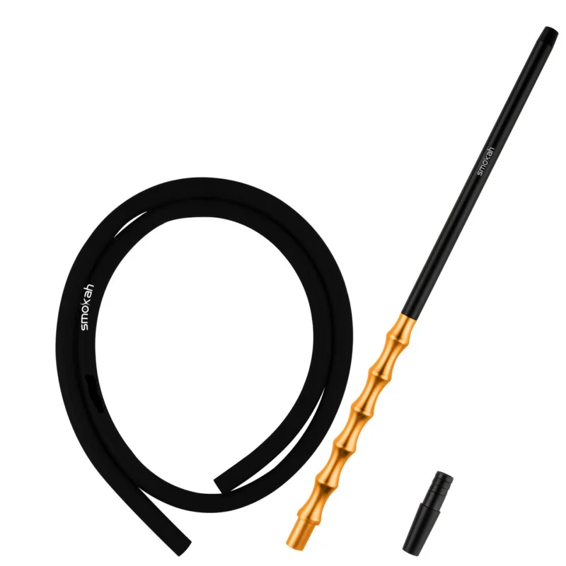 Smokah Futuro Alu Mundstück Schlauch Set Black Gold Top-Preis