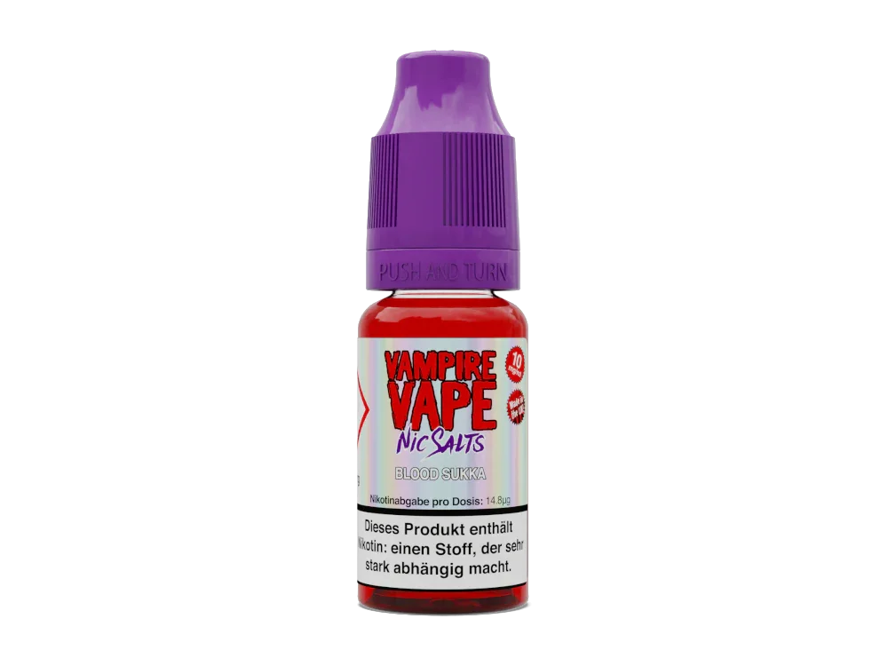 Geprüft Vampire Vape - Blood Sukka - Nikotinsalz Liquid 10 mg/ml