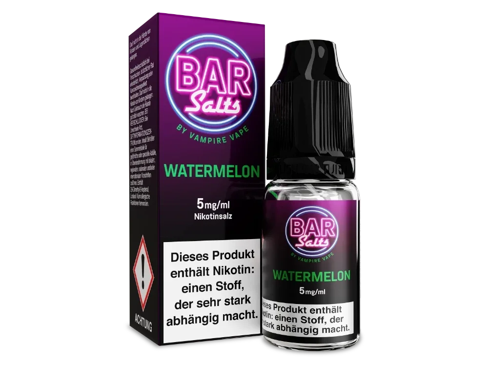 Sonderaktion Vampire Vape - Bar Salts - Watermelon - Nikotinsalz Liquid 5 mg/ml