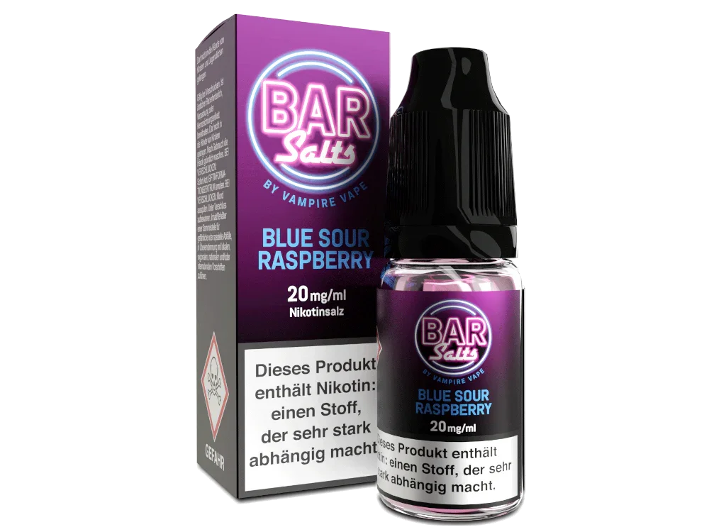 Vampire Vape - Bar Salts - Blue Sour Raspberry - Nikotinsalz Liquid 20 mg/ml 10er Packung Top-Seller