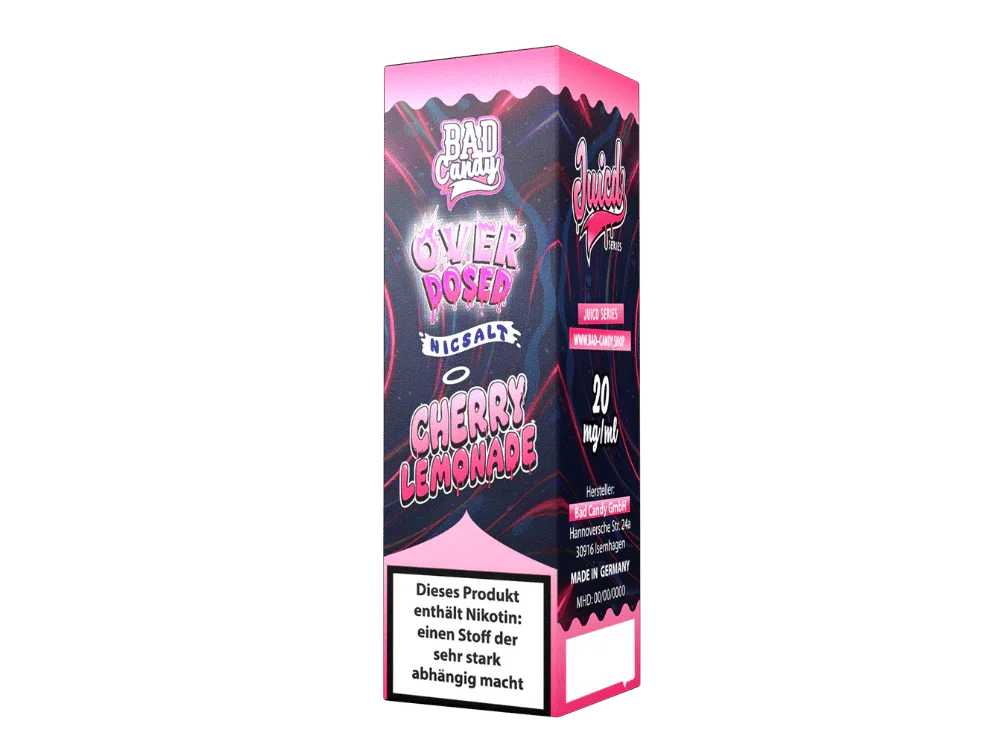 Kracherpreis Bad Candy Liquids - Juicd - Overdosed Cherry Lemonade - Nikotinsalz Liquid 20 mg/ml