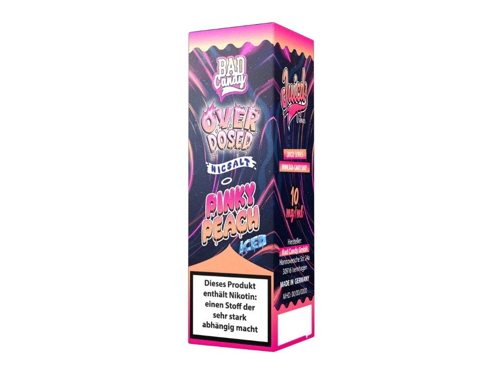 Bad Candy Liquids - Juicd - Overdosed Pinky Peach - Nikotinsalz Liquid 10 mg/ml 10er Packung Zertifiziert