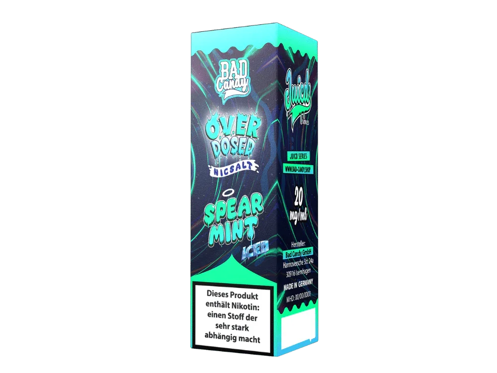 Must-Have Bad Candy Liquids - Juicd - Overdosed Spearmint - Nikotinsalz Liquid 20 mg/ml