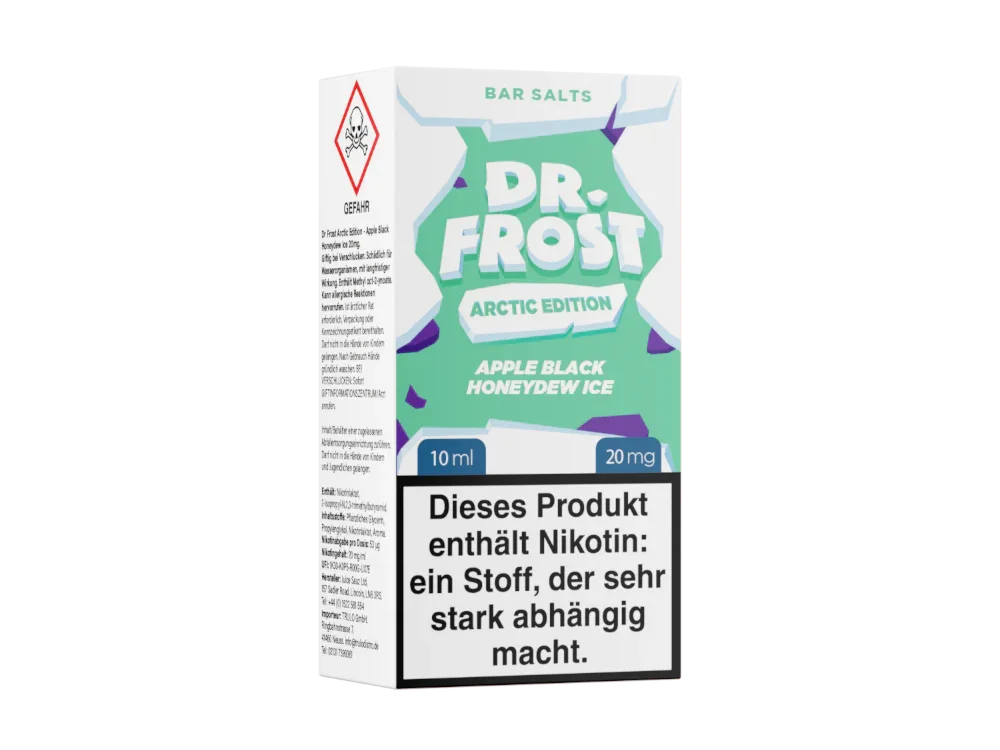 Dr. Frost - Arctic Edition - Apple Black Honeydew Ice - Nikotinsalz Liquid 20 mg/ml 5er Packung Preis Gesenkt