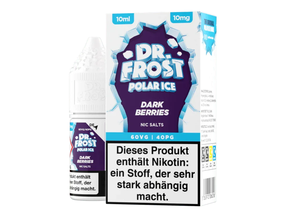 Garantierte Lieferung Dr. Frost - Polar Ice - Dark Berries - Nikotinsalz Liquid 10 mg/ml 5er Packung