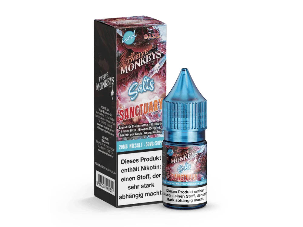 Twelve Monkeys - Iced - Sanctuary - Nikotinsalz Liquid 20 mg/ml 10er Packung Günstig
