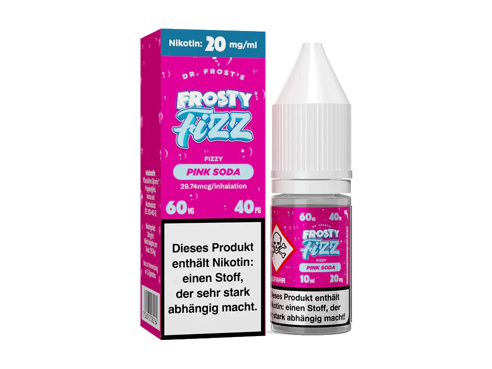 Garantierte Lieferung Dr. Frost - Frosty Fizz - Pink Soda - Nikotinsalz Liquid 20 mg/ml