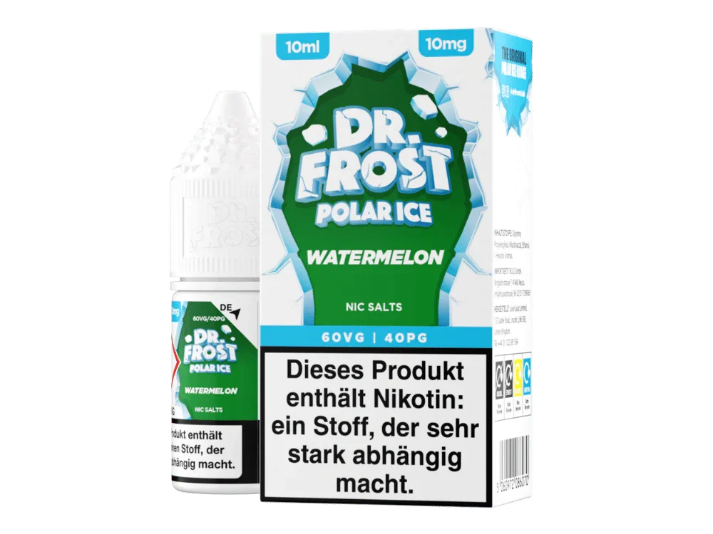 Dr. Frost - Polar Ice - Watermelon - Nikotinsalz Liquid 10 mg/ml 5er Packung Kracherpreis