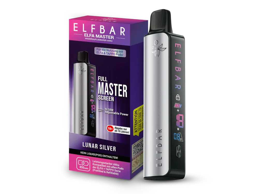 Direkt Vom Hersteller Elfbar - Elfa Master Akku 850 mAh Lunar Silver 200er Packung
