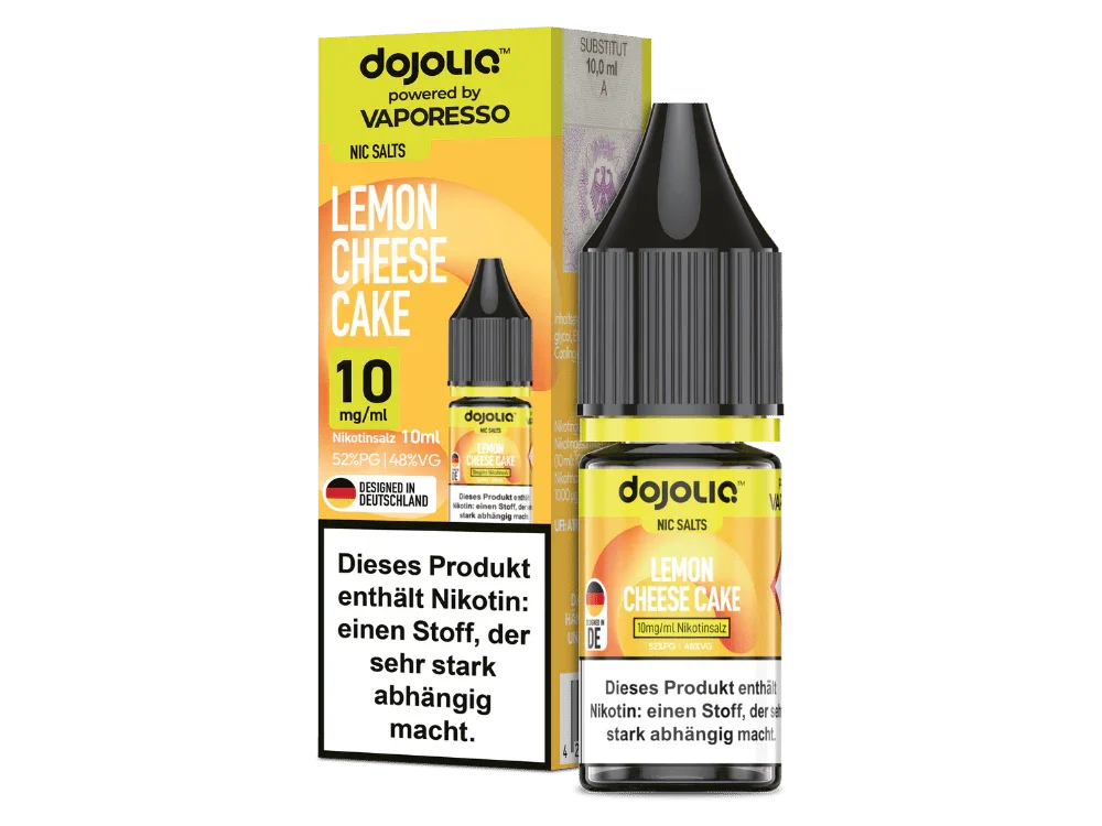 Sichere Zahlung Vaporesso - Dojoliq - Lemon Cheese Cake - Nikotinsalz Liquid 10 mg/ml 200er Packung