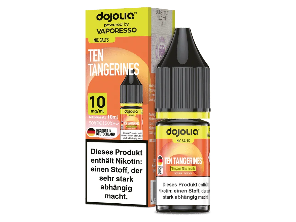 Sonderaktion Vaporesso - Dojoliq - Ten Tangerines - Nikotinsalz Liquid 10 mg/ml
